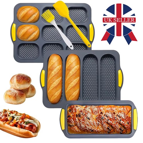 3pcs baguette pan - baguette, silicone