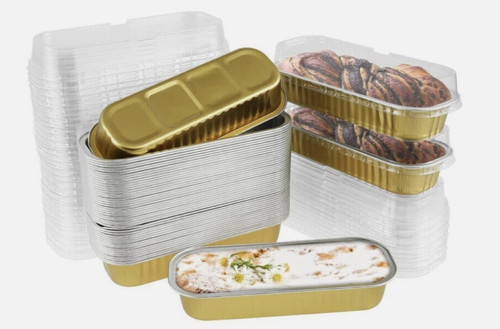 50x mini loaf pans with - mini, lids