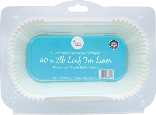 Doric 2lb loaf tin liners - doric,