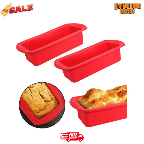 2pcs 2lb silicone loaf tin - 2pcs,