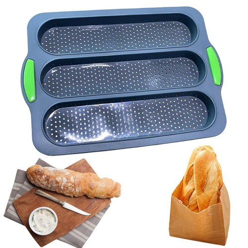 3slot non stick - baguette, pan