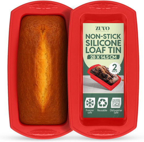 Silicone loaf tins pack 2lb - tins, pack,