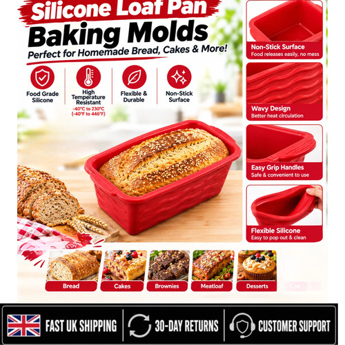Silicone loaf tin non stick - loaf,