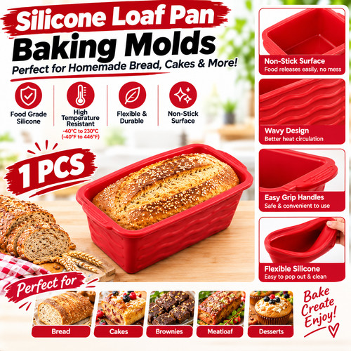 Silicone loaf tin non stick - non,