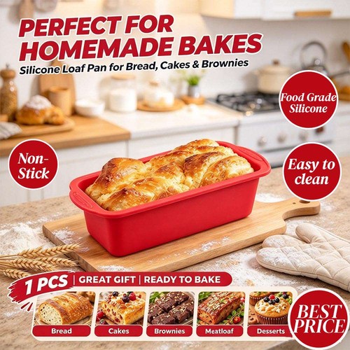 Silicone 2lb loaf tin non - silicone,