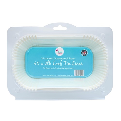 2lb loaf tin - 2lb, liners,