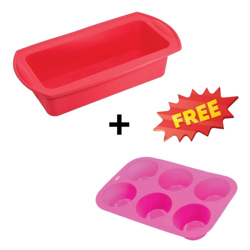 Silicone loaf tins cup cake - tins, 6