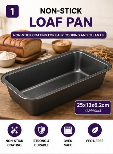 Pack non stick loaf tins - 2,