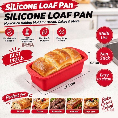 2lb silicone loaf tin - silicone, non