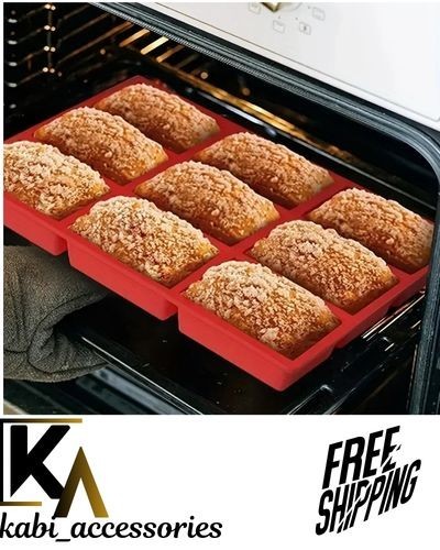 Silicone mini loaf pans 9 - pc,