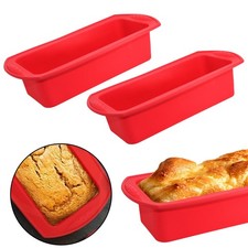 2Pcs 2lb Silicone Loaf Tin Non