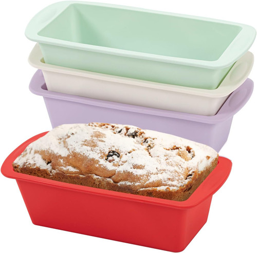 Mini loaf tins 4pack silicone - 4pack,